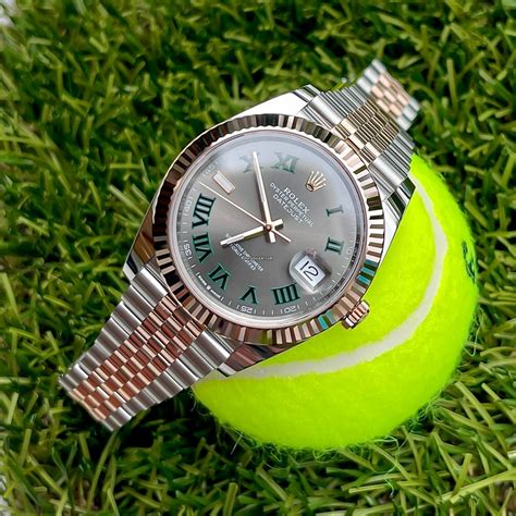 rolex wimbledon rosegold|rolex datejust wimbledon rose gold.